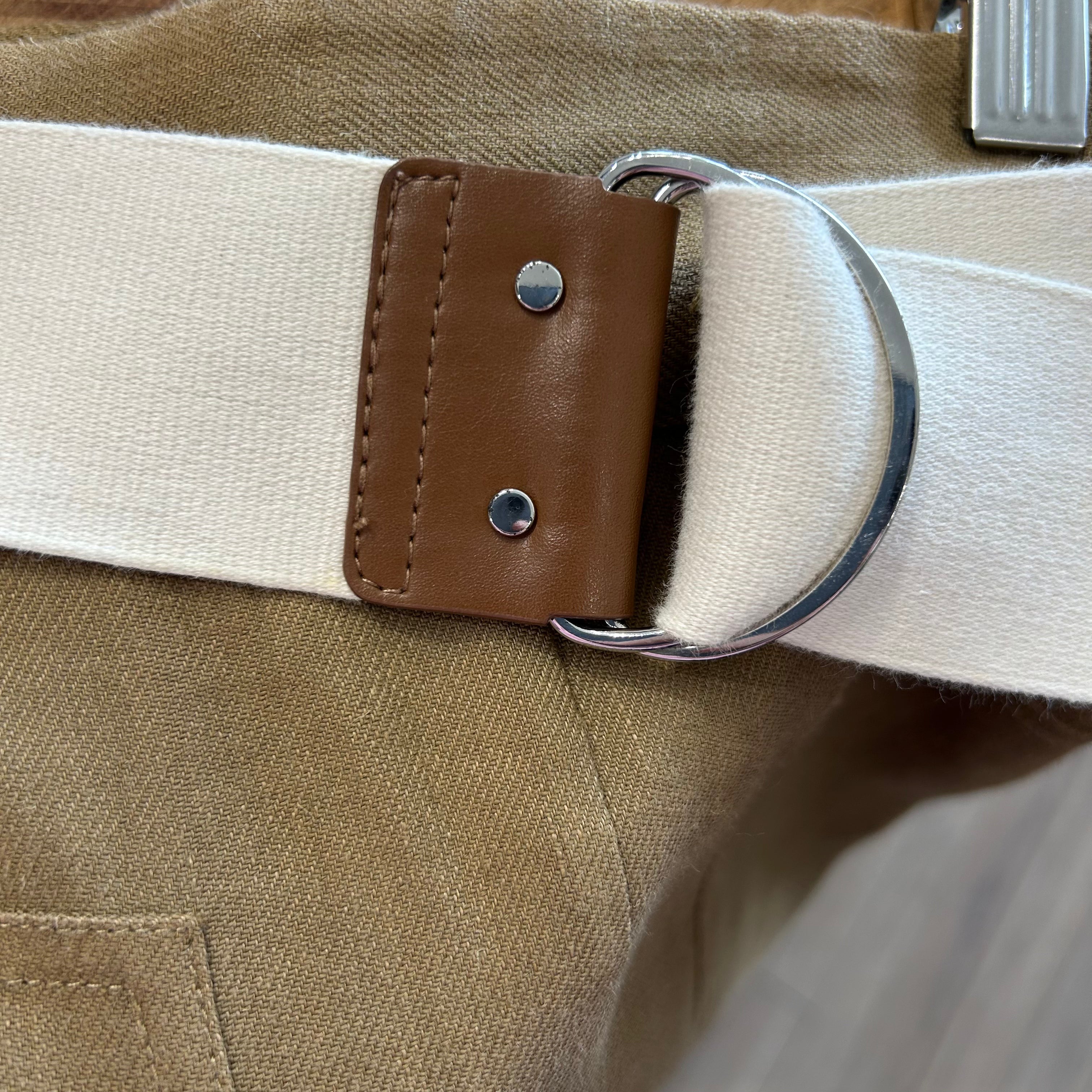 Tibi Sand Linen Mix Wrap Maxi Skirt XS