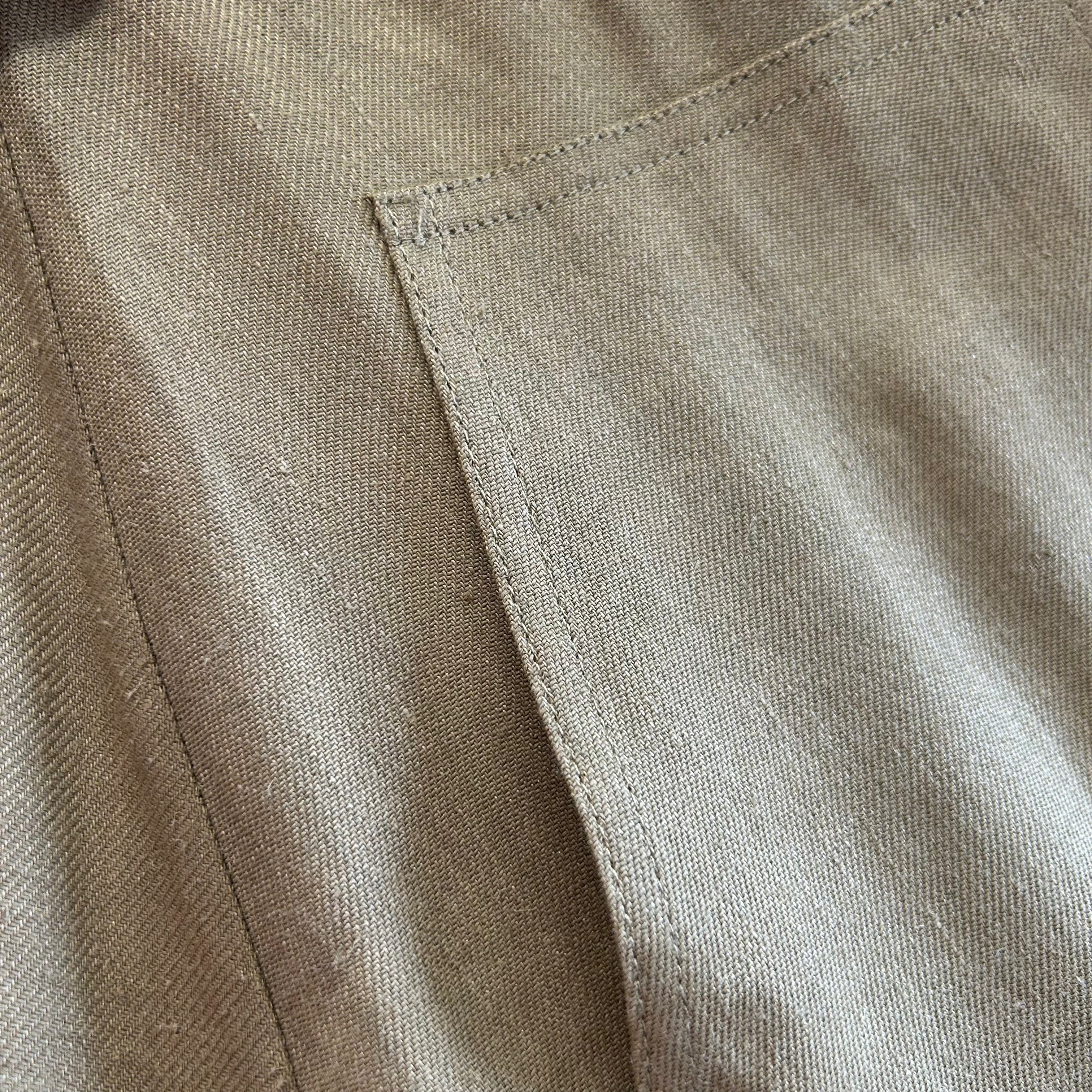 Tibi Sand Linen Mix Wrap Maxi Skirt XS
