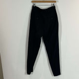 Toteme Black Sewn Pleat Wool Trousers XS