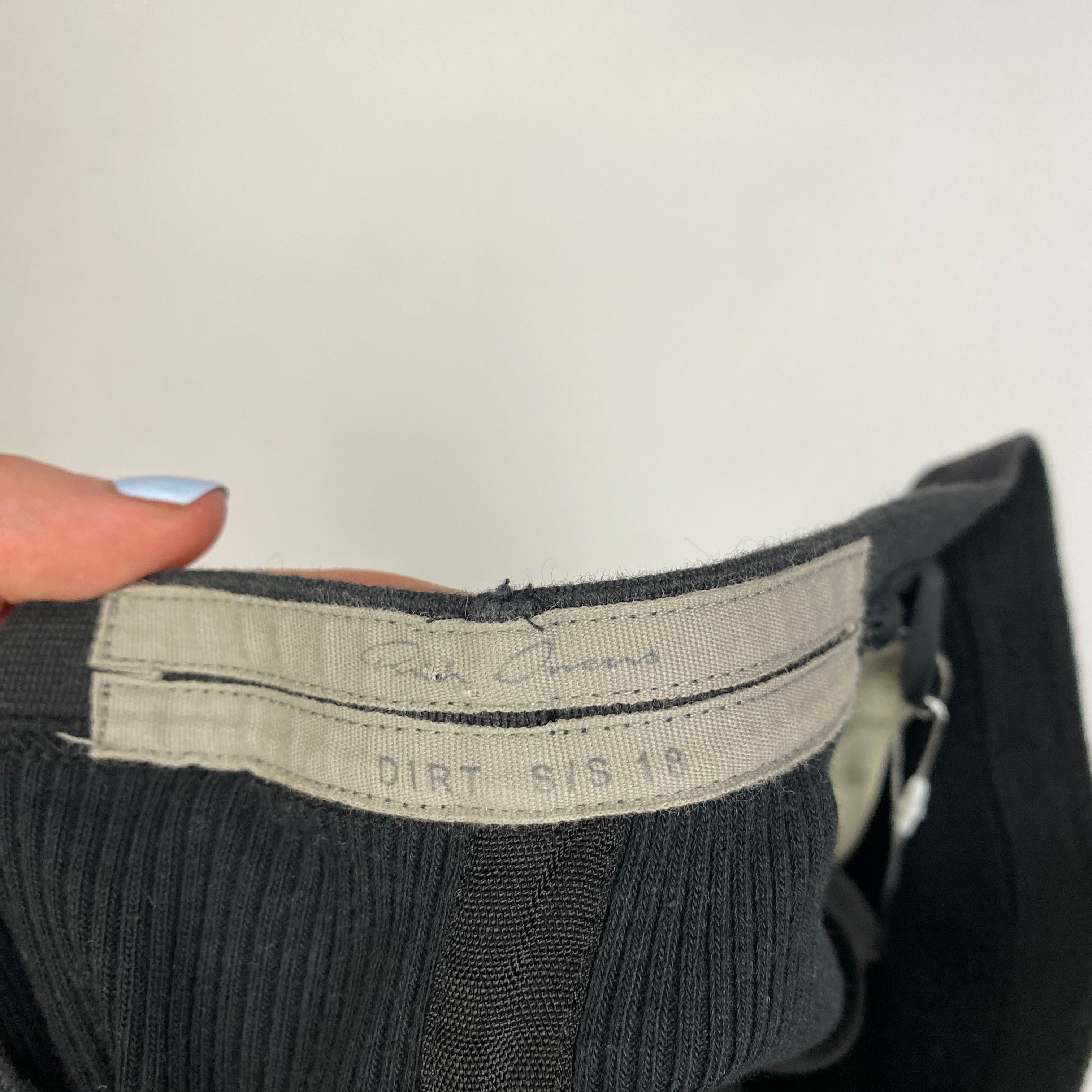 Rick Owens Black Wool Mix Lightweight Palazzo Pants XXS