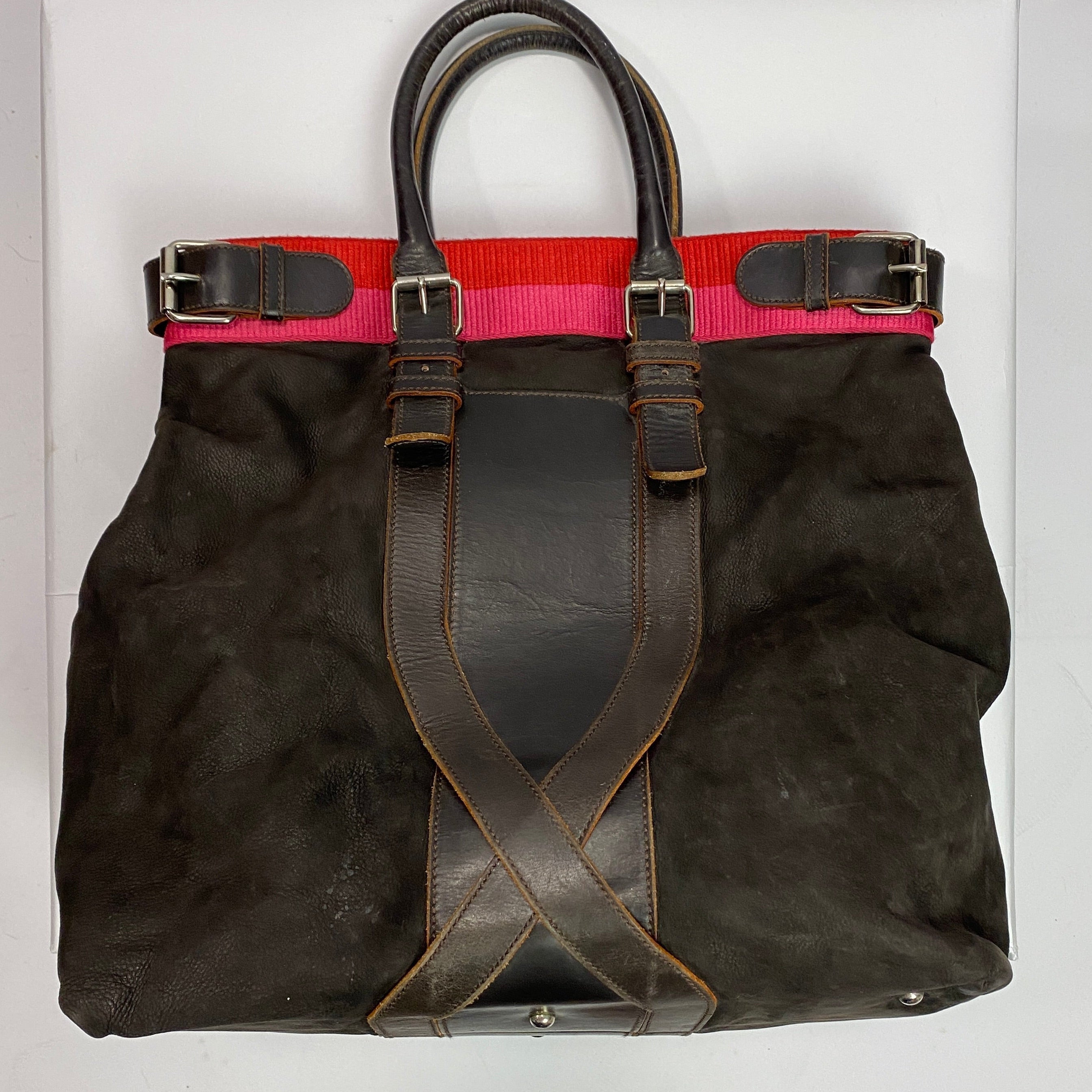 Loewe Bitter Chocolate Nubuck Large Anagram Shoulderbag