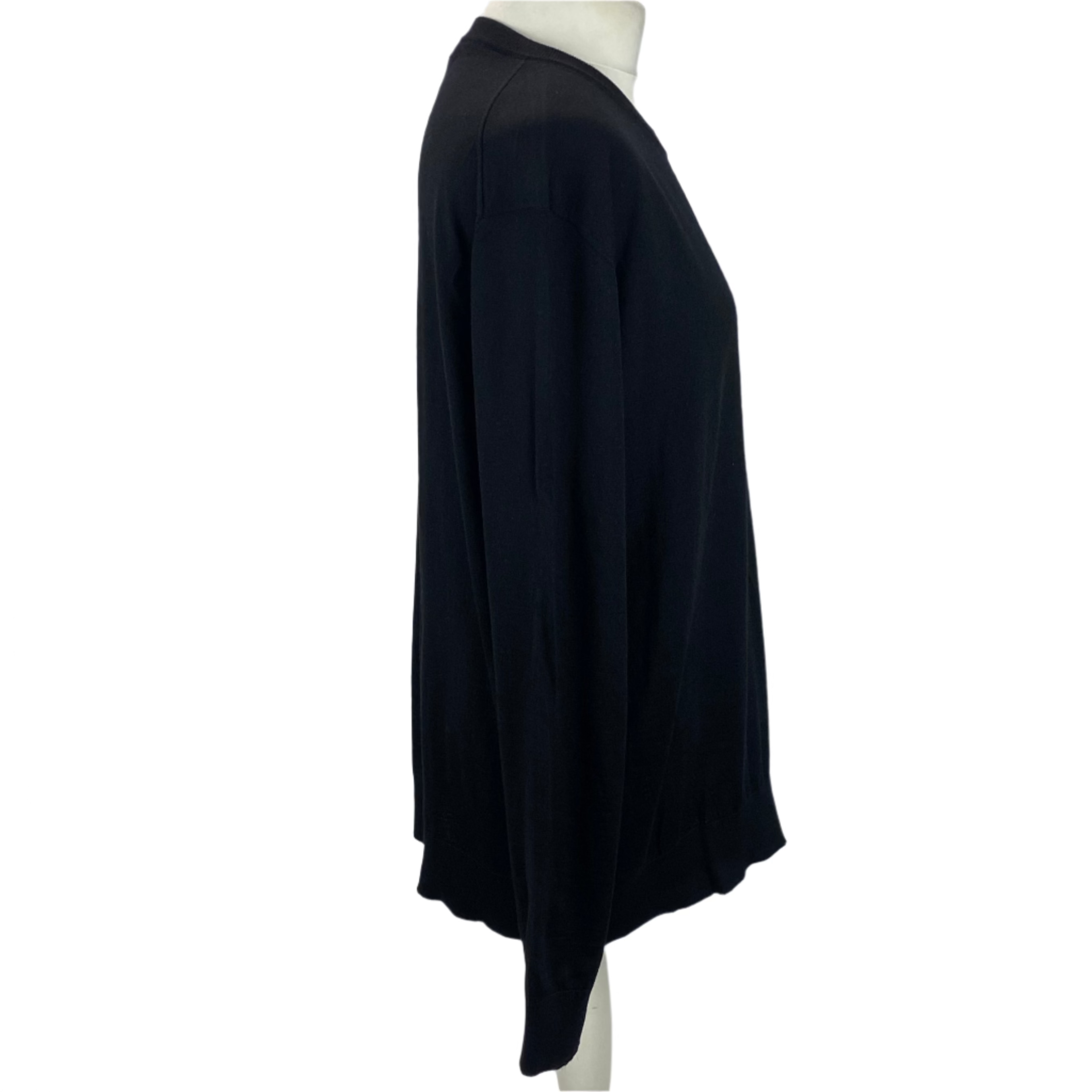 Louis Vuitton New £1410 Black Wool Romantique Sweater L