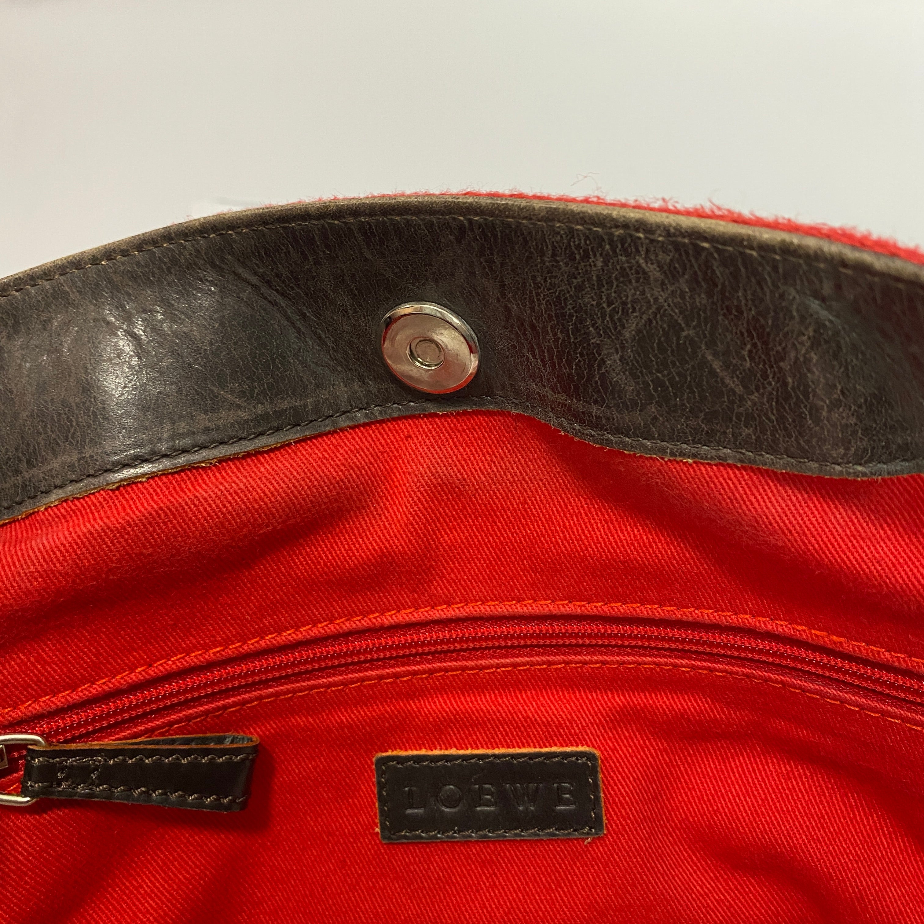 Loewe Bitter Chocolate Nubuck Large Anagram Shoulderbag