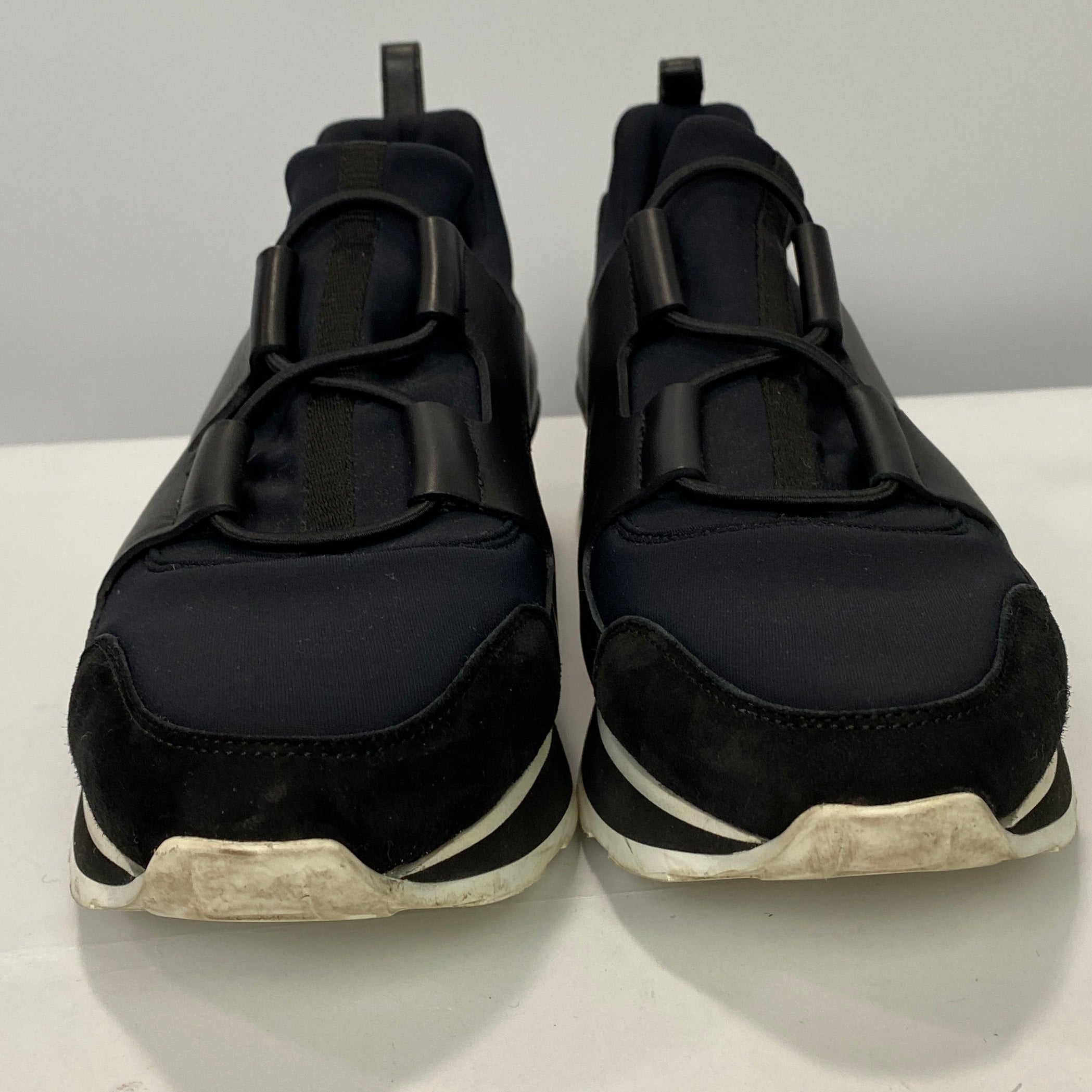 Hermes Black Neoprene & Leather Player Toile Technique Trainers 36.5