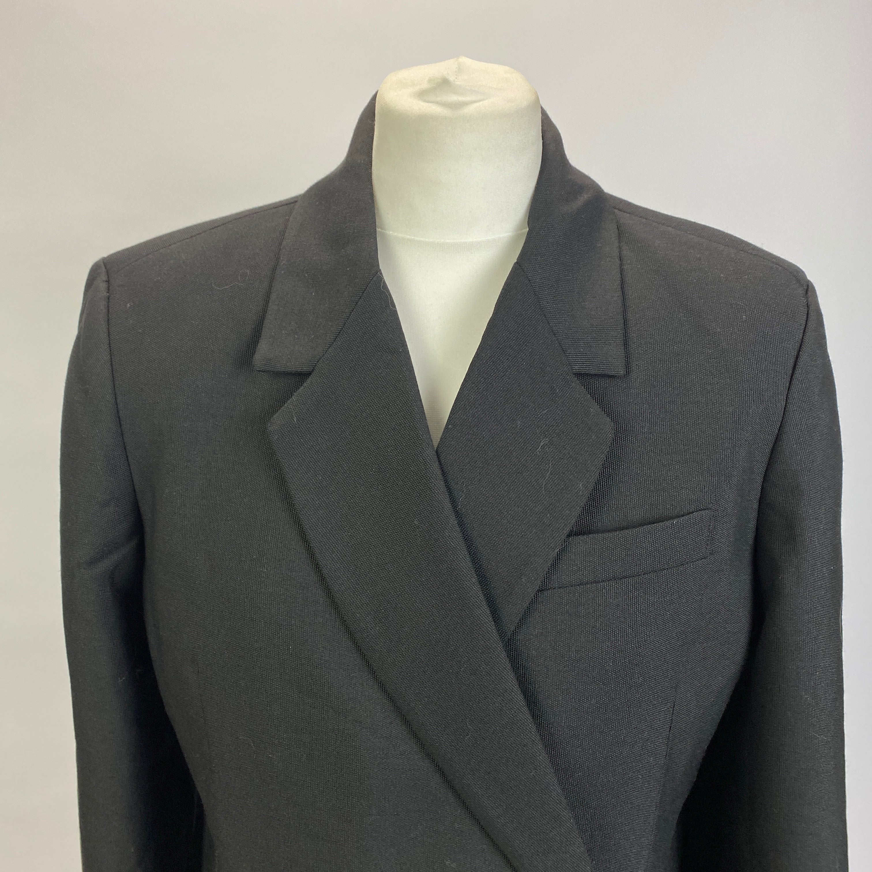 Anine Bing New £435 Black Wool Mix Madeleine Jacket M