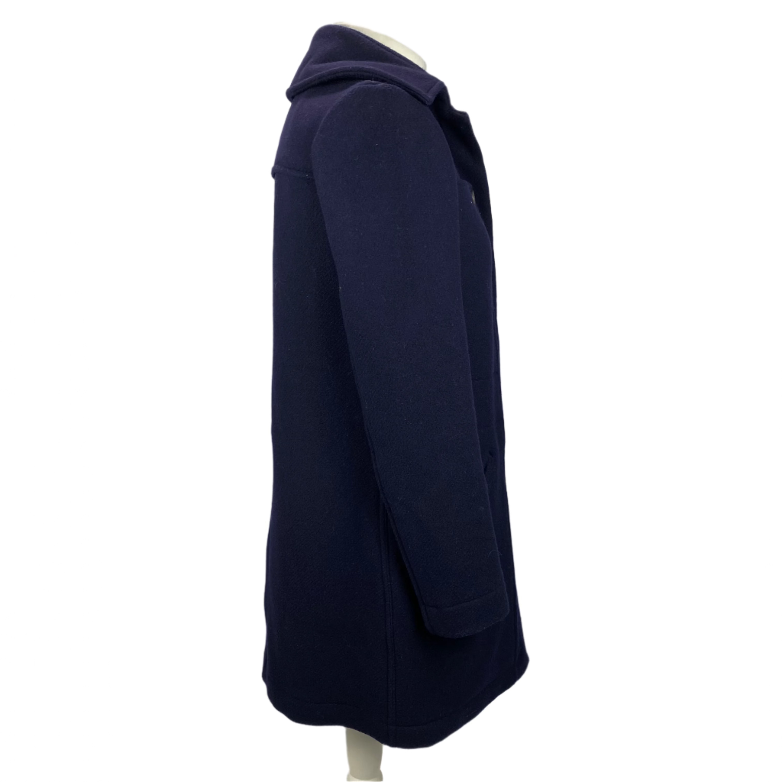 Chanel Navy Wool & Angora 3/4 Coat XXS/XS