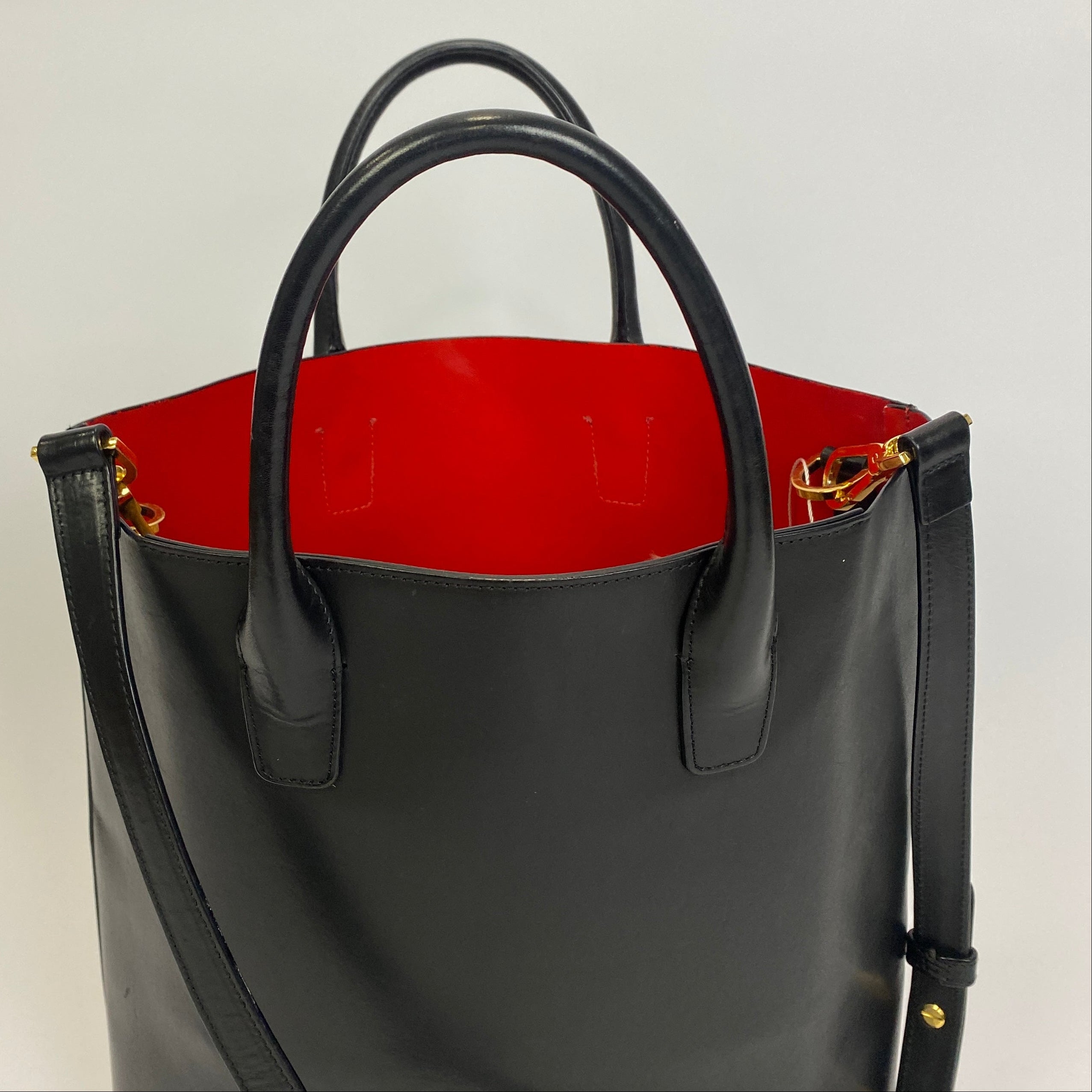 Mansur Gavriel £665 Black Smooth East West Calf Tote Bag