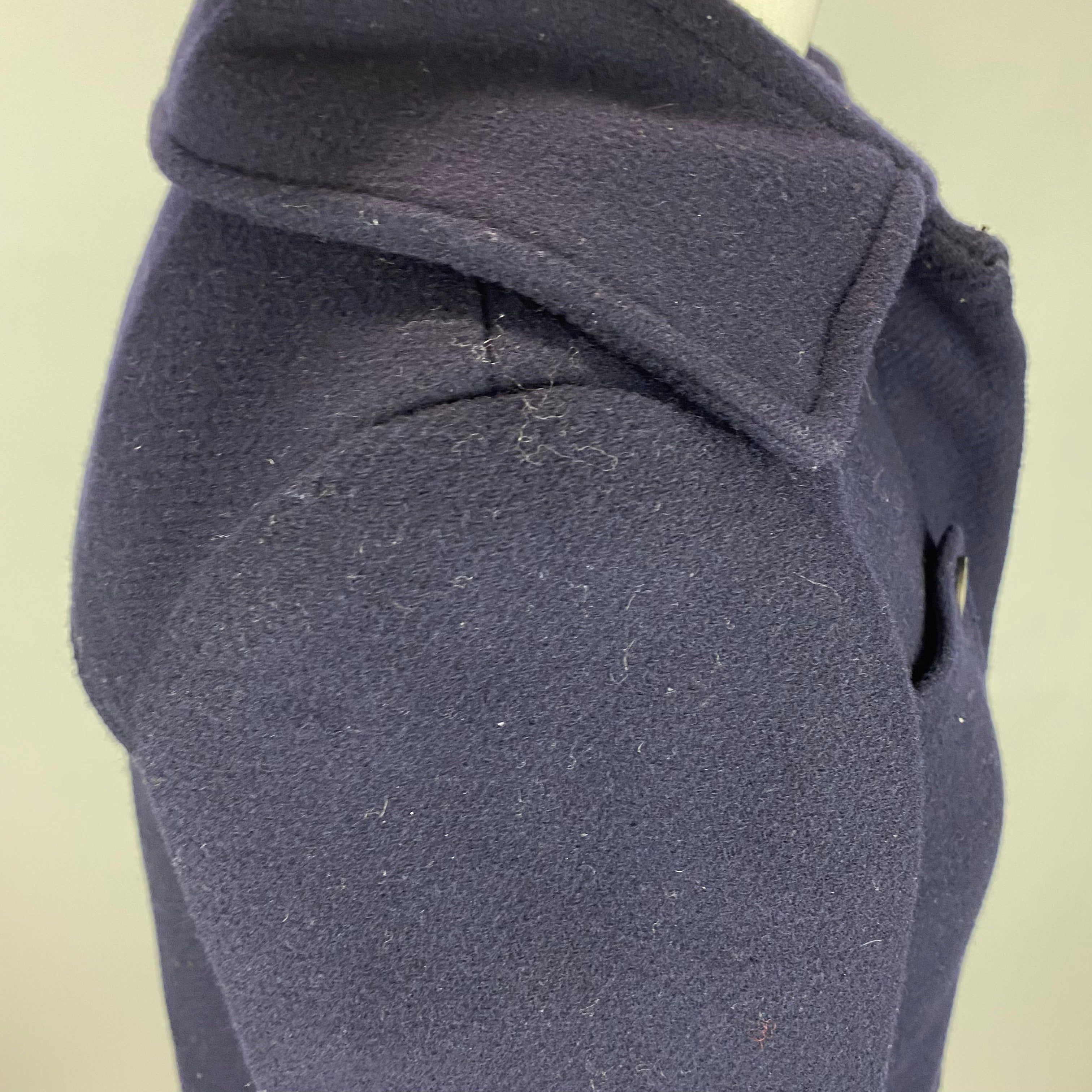 Chanel Navy Wool & Angora 3/4 Coat XXS/XS