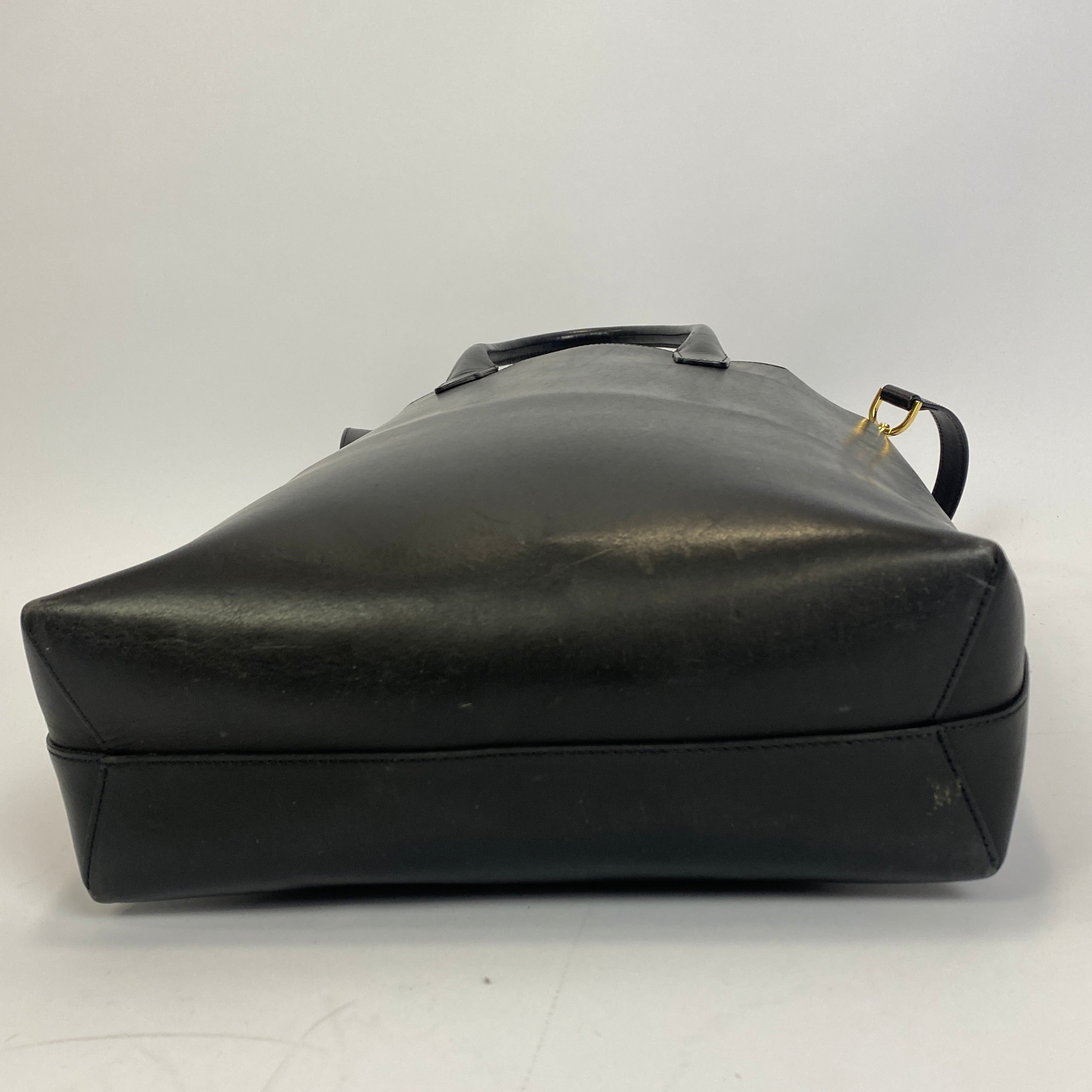 Mansur Gavriel £665 Black Smooth East West Calf Tote Bag