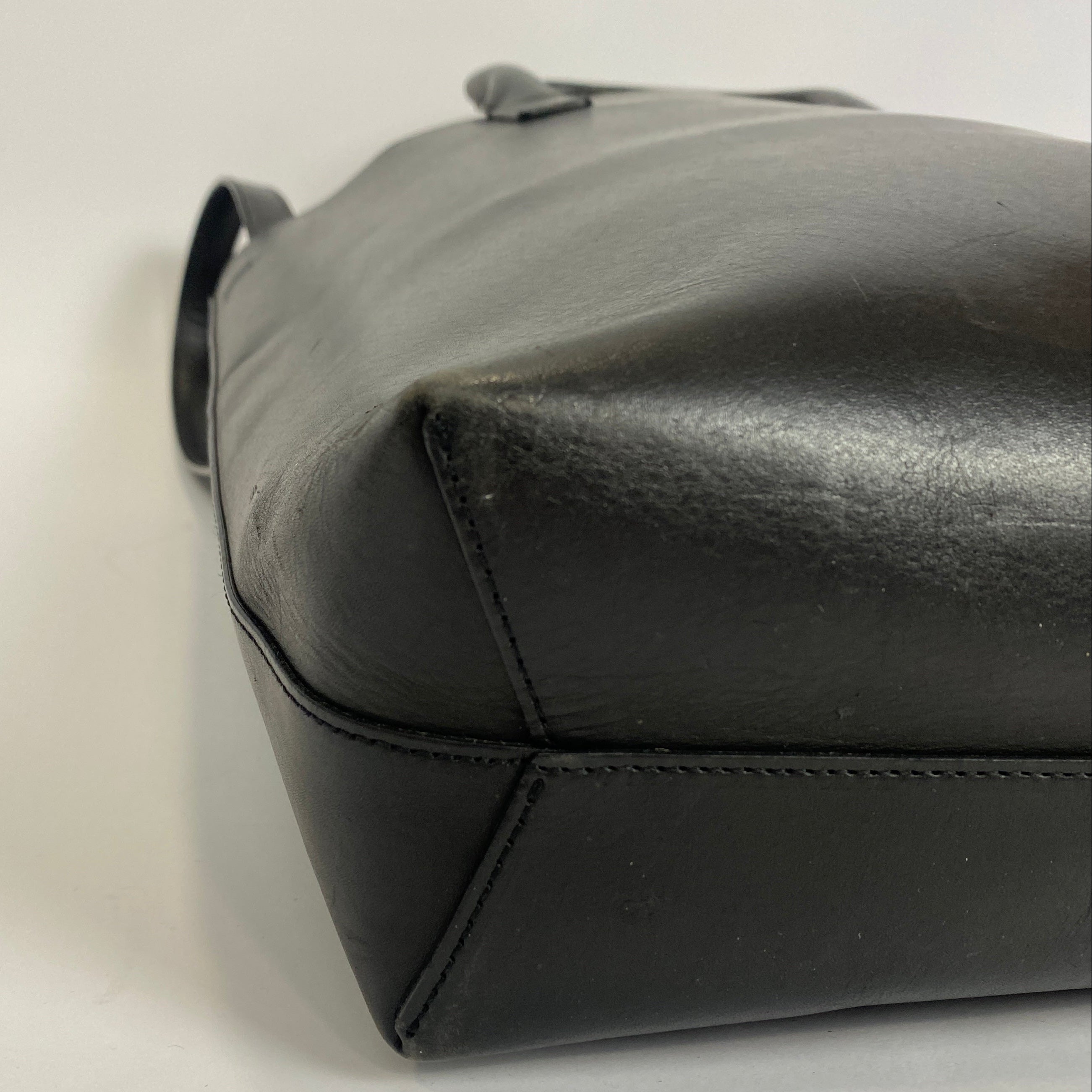 Mansur Gavriel £665 Black Smooth East West Calf Tote Bag