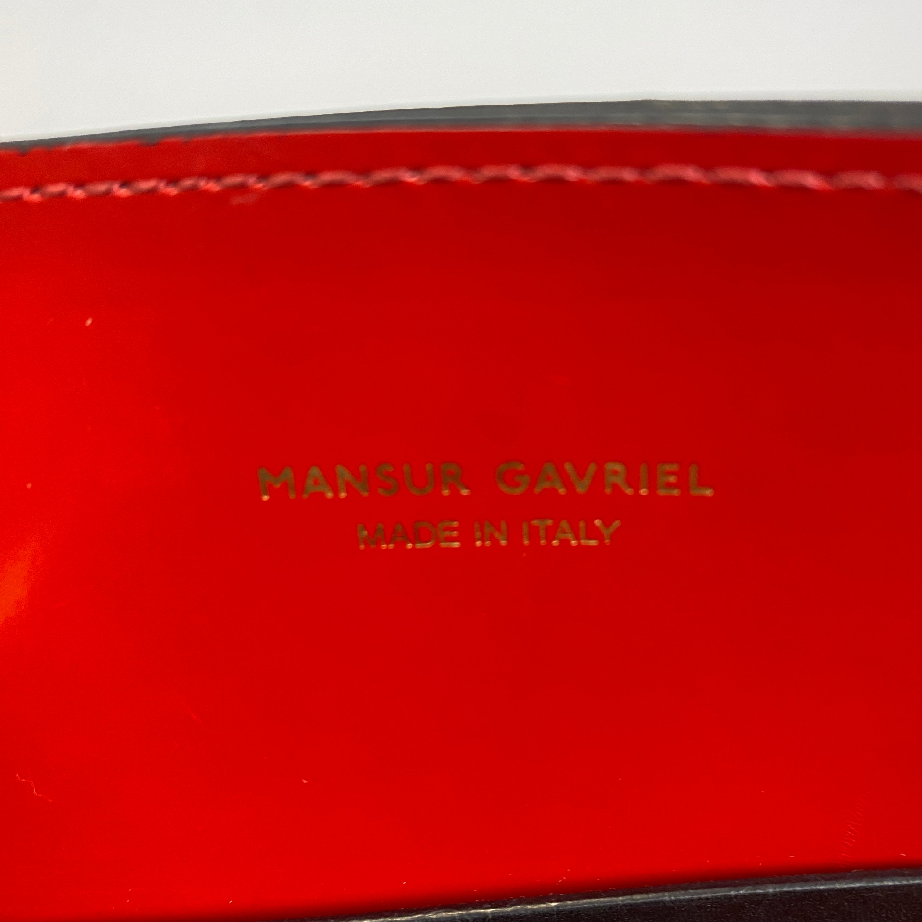 Mansur Gavriel £665 Black Smooth East West Calf Tote Bag