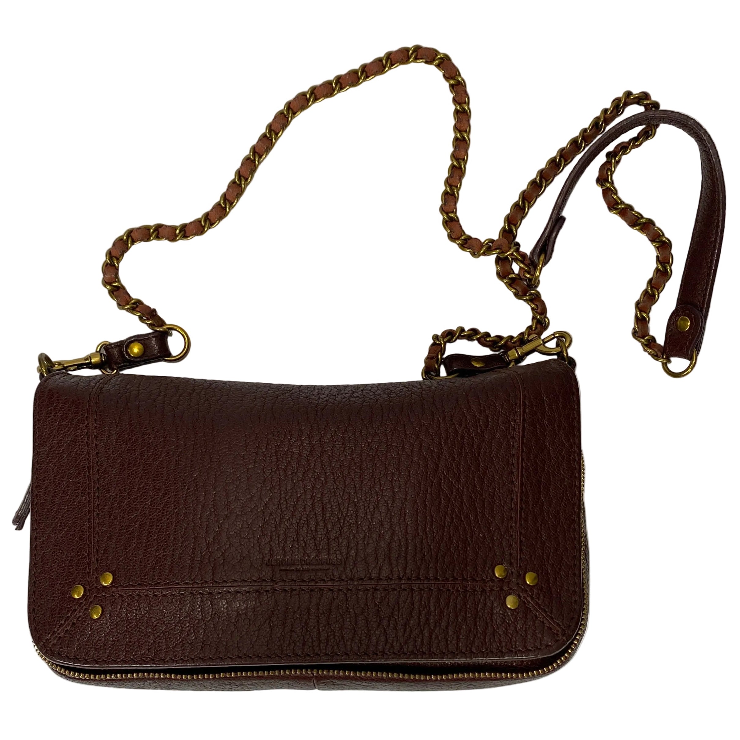 Jerome Dreyfuss Burgundy Small Bobi Crossbody Bag