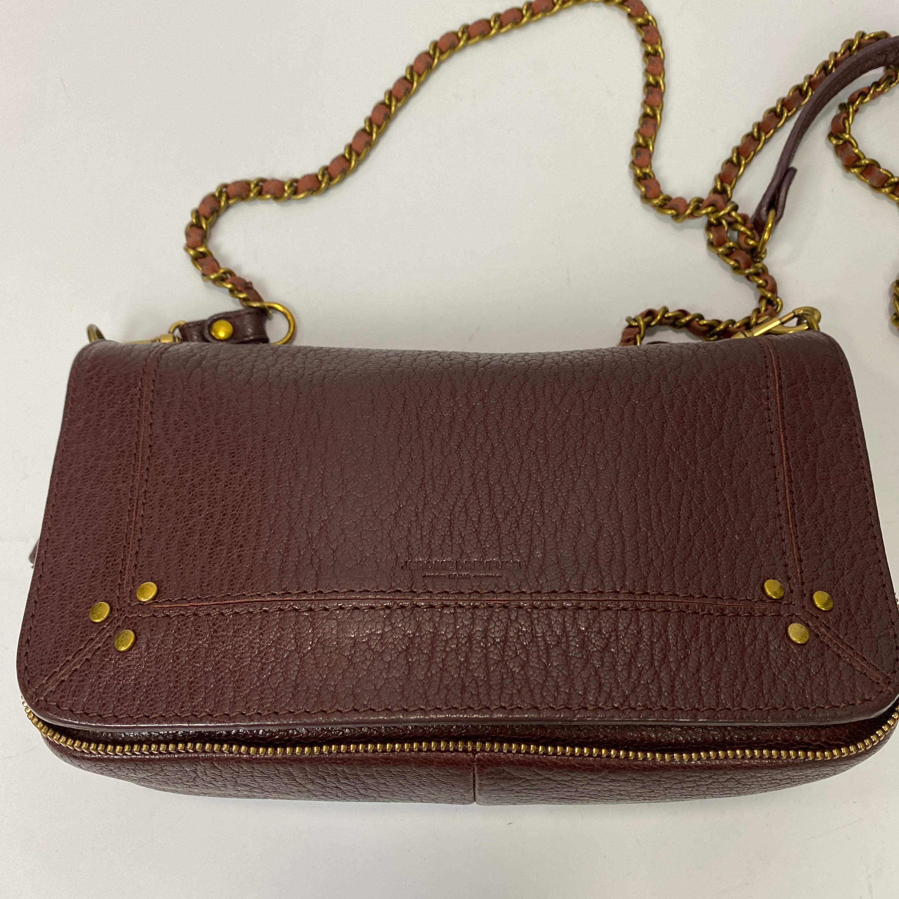 Jerome Dreyfuss Burgundy Small Bobi Crossbody Bag