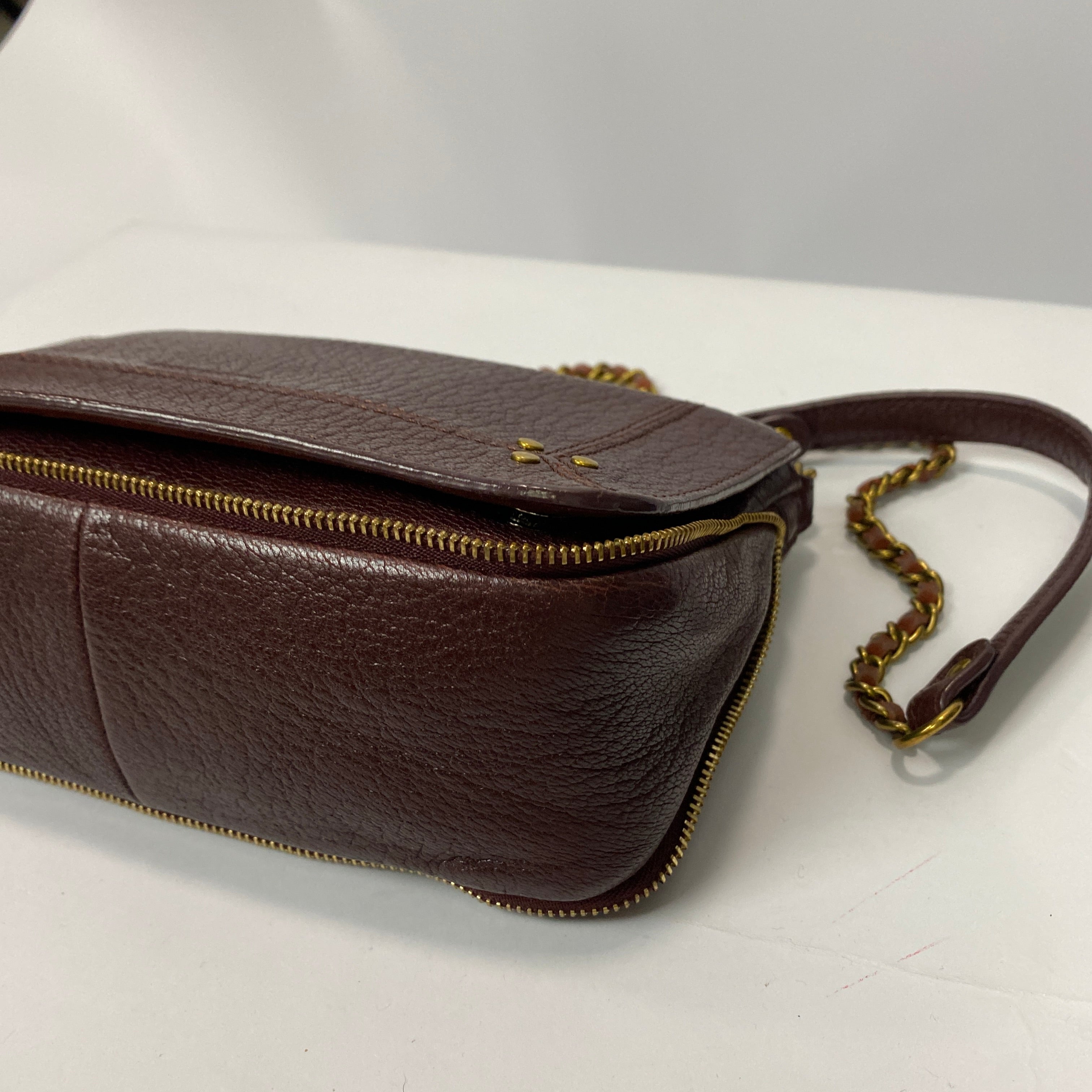 Jerome Dreyfuss Burgundy Small Bobi Crossbody Bag