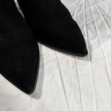 Aquazzura £780 Black Suede Boogie Cowboy Boots 40