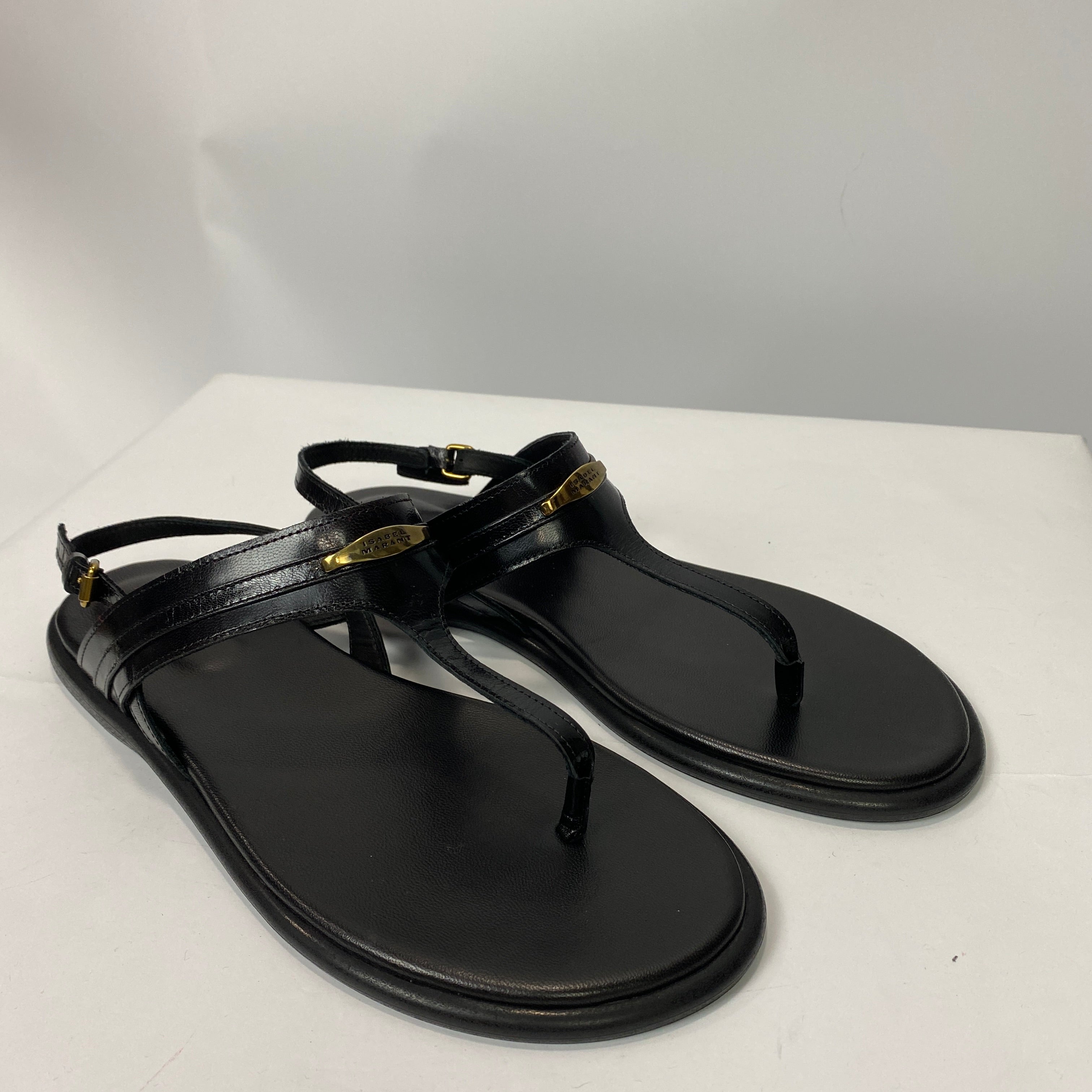 Isabel Marant New £395 Black Nya Flat Sandals 41