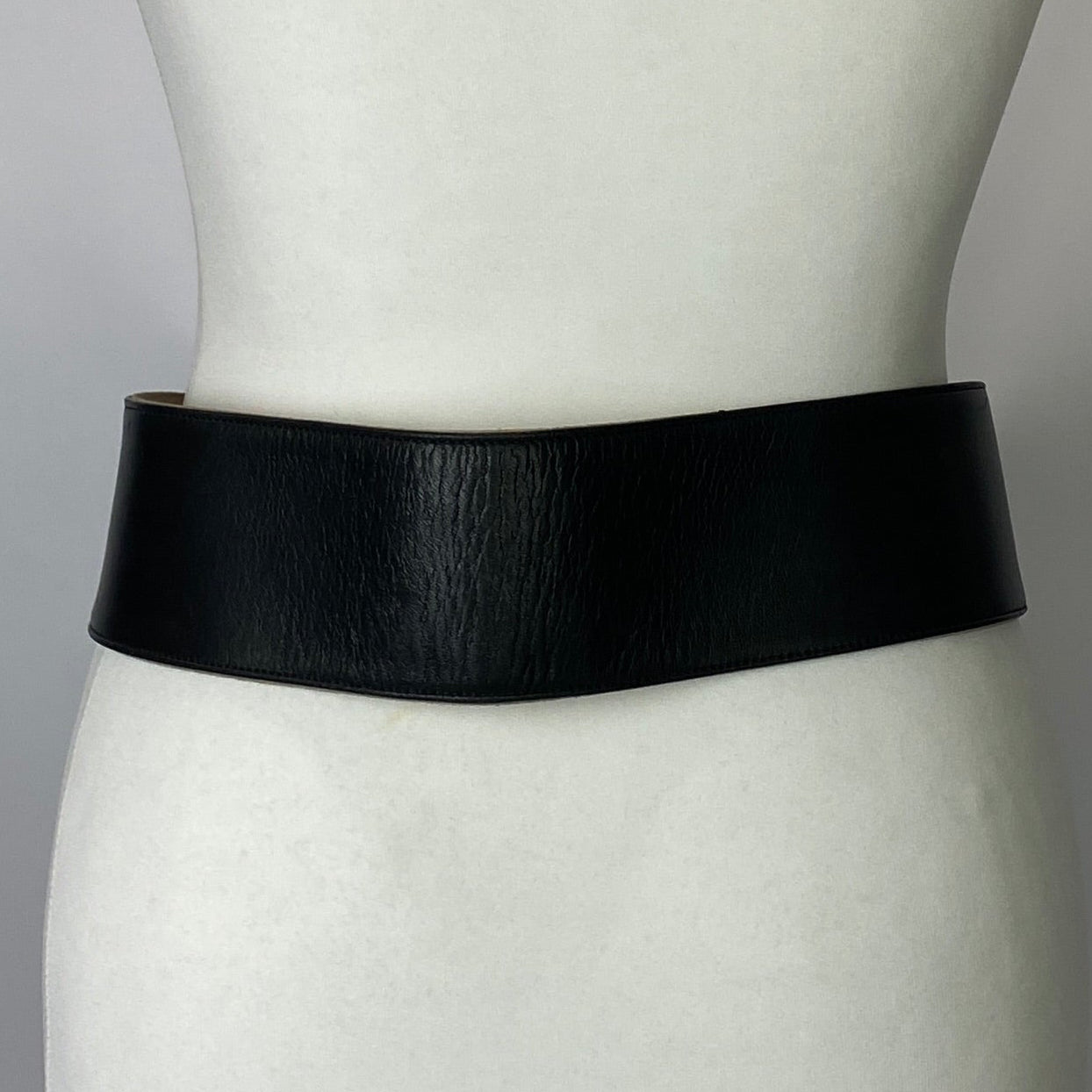 Loewe Vintage Black Nappa Leather Tie Belt XS-S
