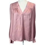 Zadig & Voltaire £280 Pink Telia Satin Tunic Blouse M