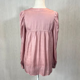 Zadig & Voltaire £280 Pink Telia Satin Tunic Blouse M