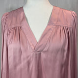 Zadig & Voltaire £280 Pink Telia Satin Tunic Blouse M