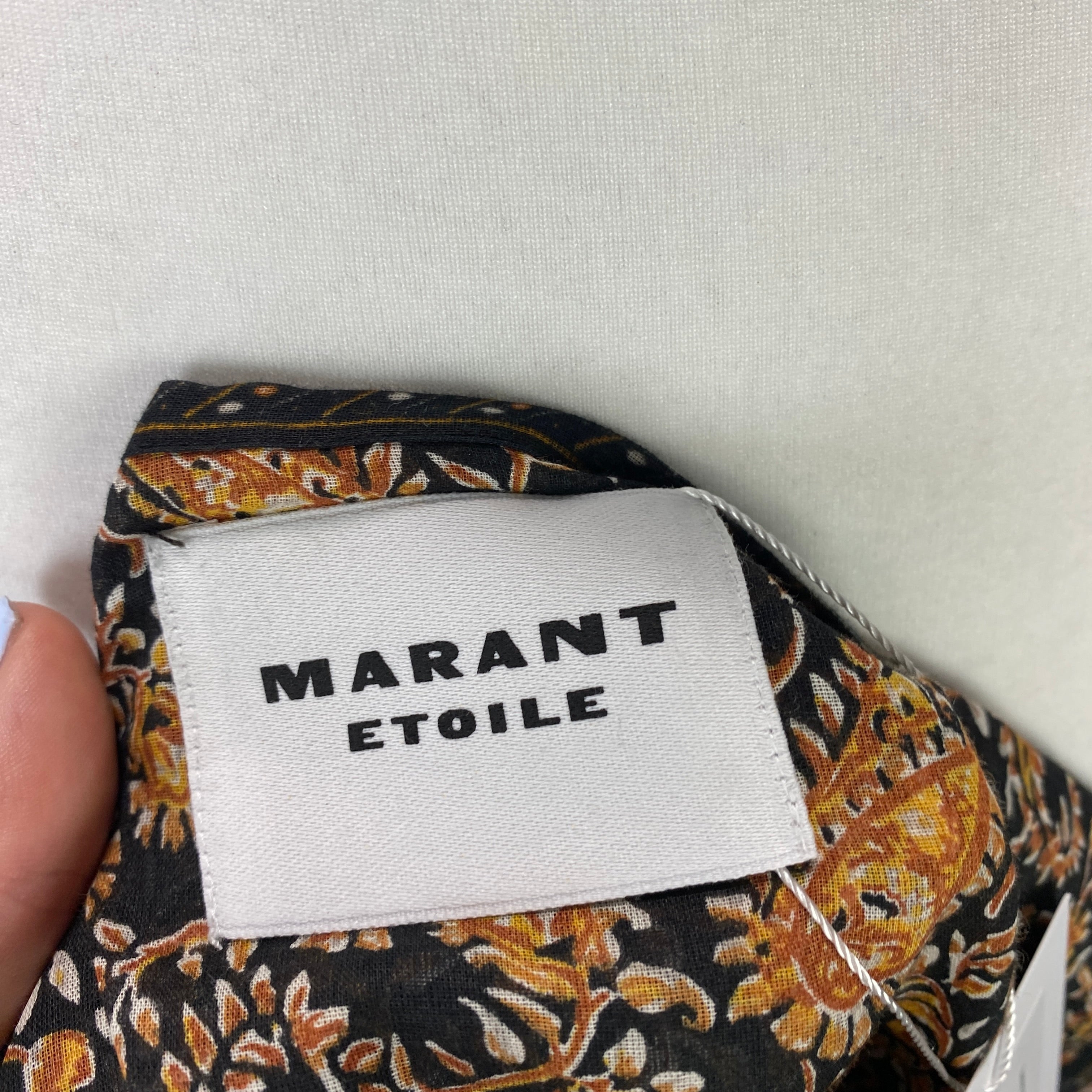 Isabel Marant Etoile New £480 Black & Camel Greila Maxi Dress XS