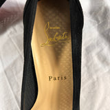 Christian Louboutin £675 Black Suede Incastrana Pumps 37