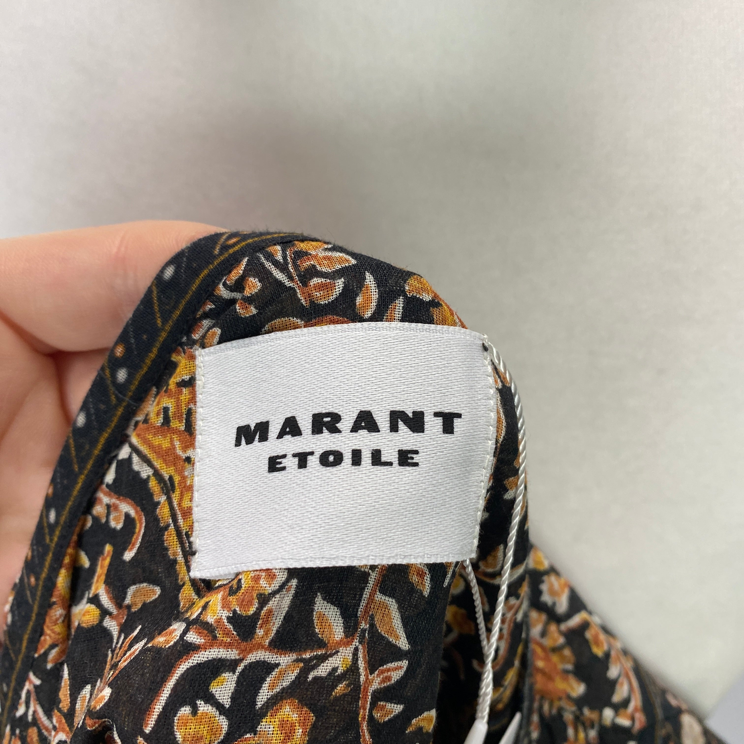 Isabel Marant Etoile New £295 Black Paisley Gayle Top XS