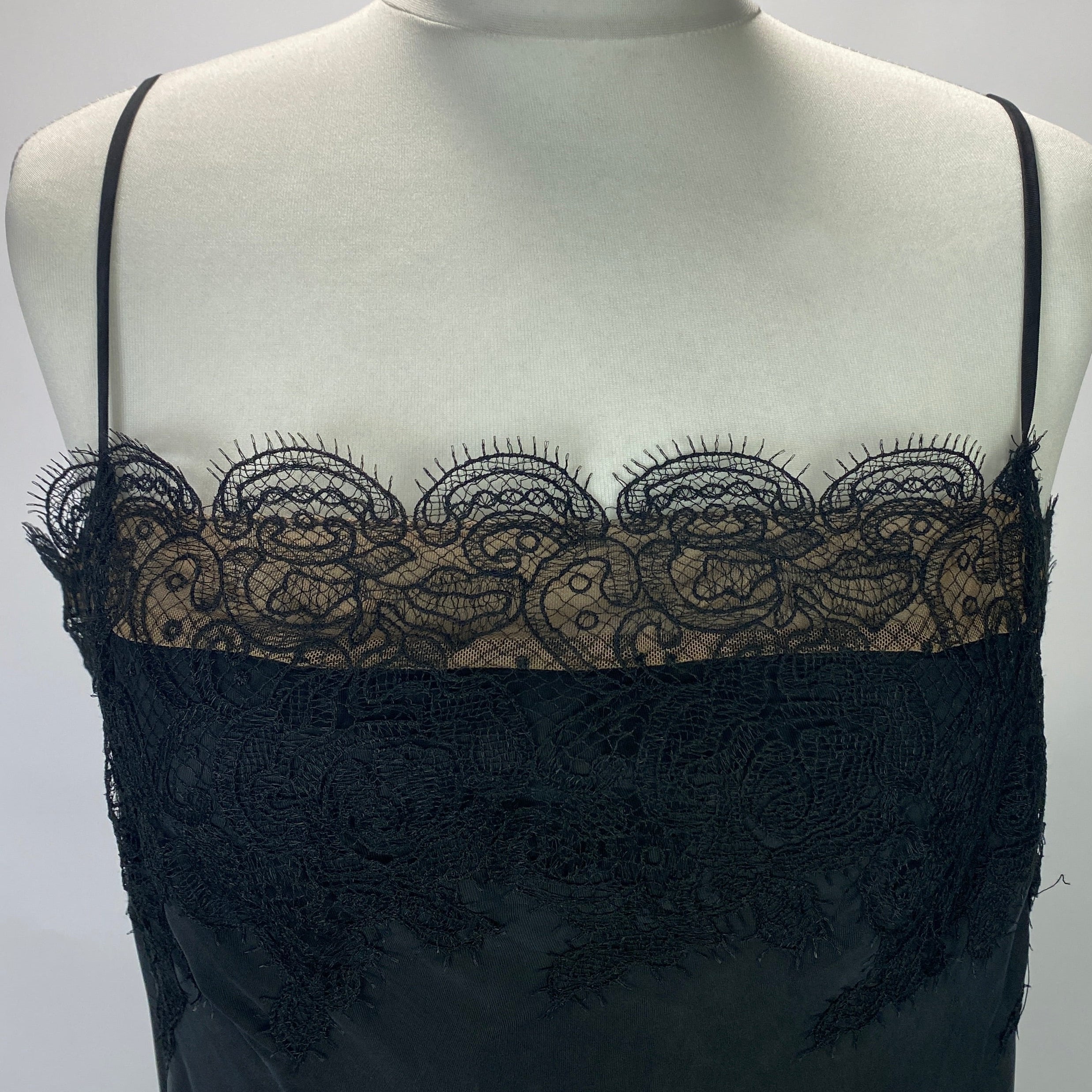 DISSH New £195 Mina Black Cupro Lace Dress M