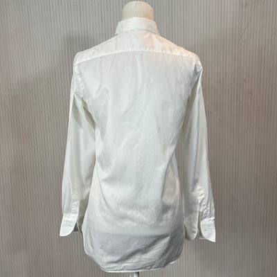 Loro Piana £600 Uber Luxe White Cotton Shirt S