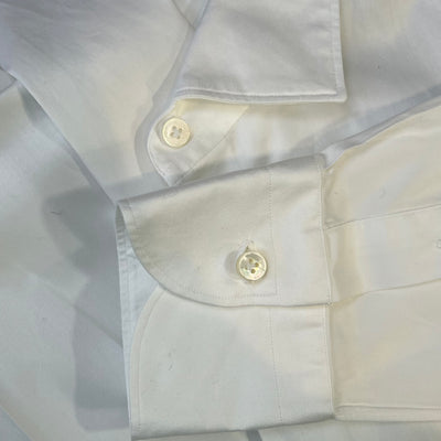 Loro Piana £600 Uber Luxe White Cotton Shirt S