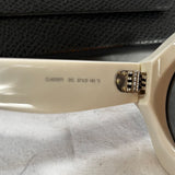 Celine £350 White Resin Mirror Lens CL400971 Sunglasses