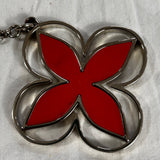 Louis Vuitton £330 Red  Fleur De Monogram Bag Charm