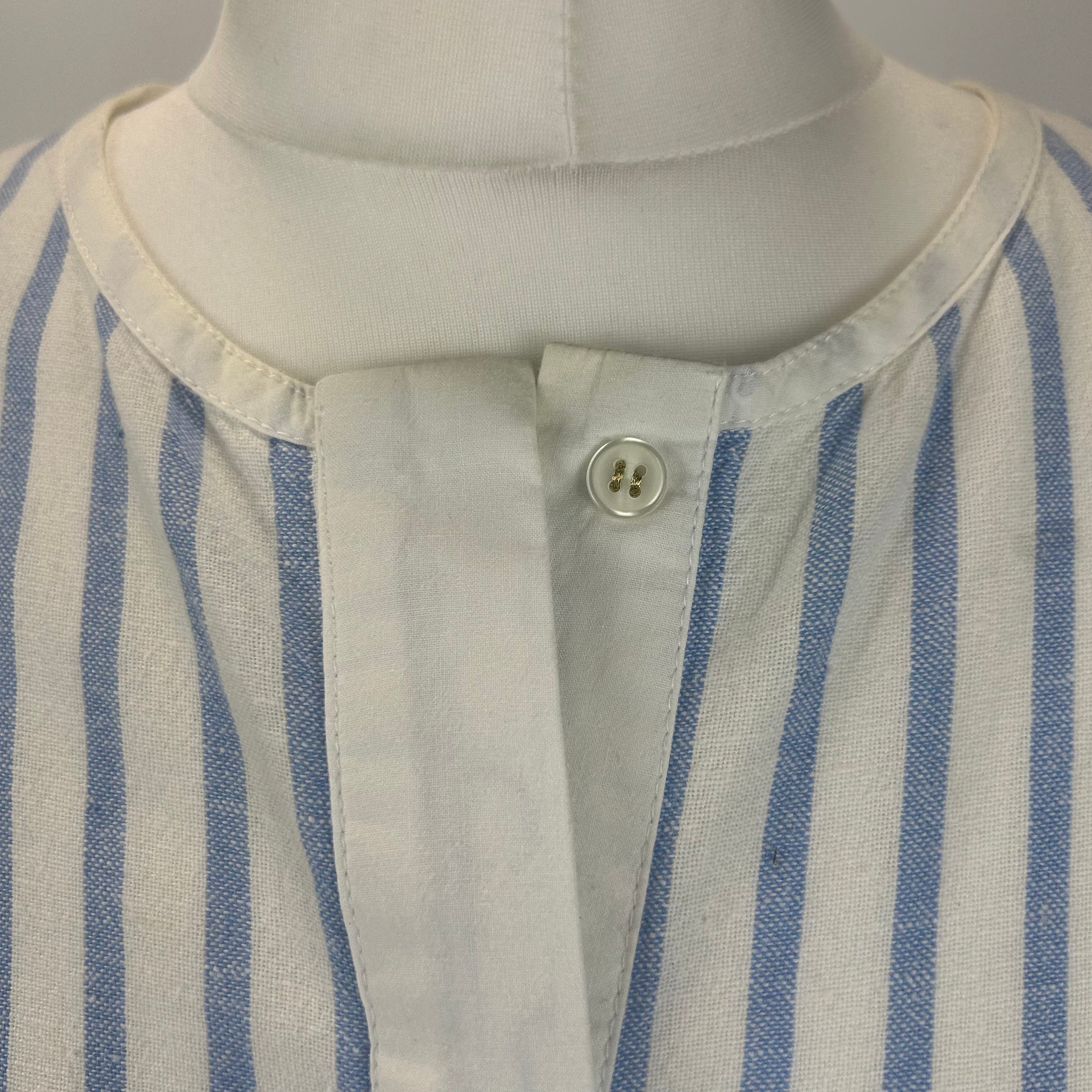 Wiggy Kit Blue & White Stripe Cotton Mini Dress S