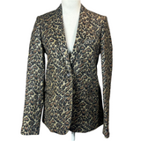 Zadig & Voltaire Metallic Veda Leopard Jacket M