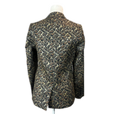 Zadig & Voltaire Metallic Veda Leopard Jacket M