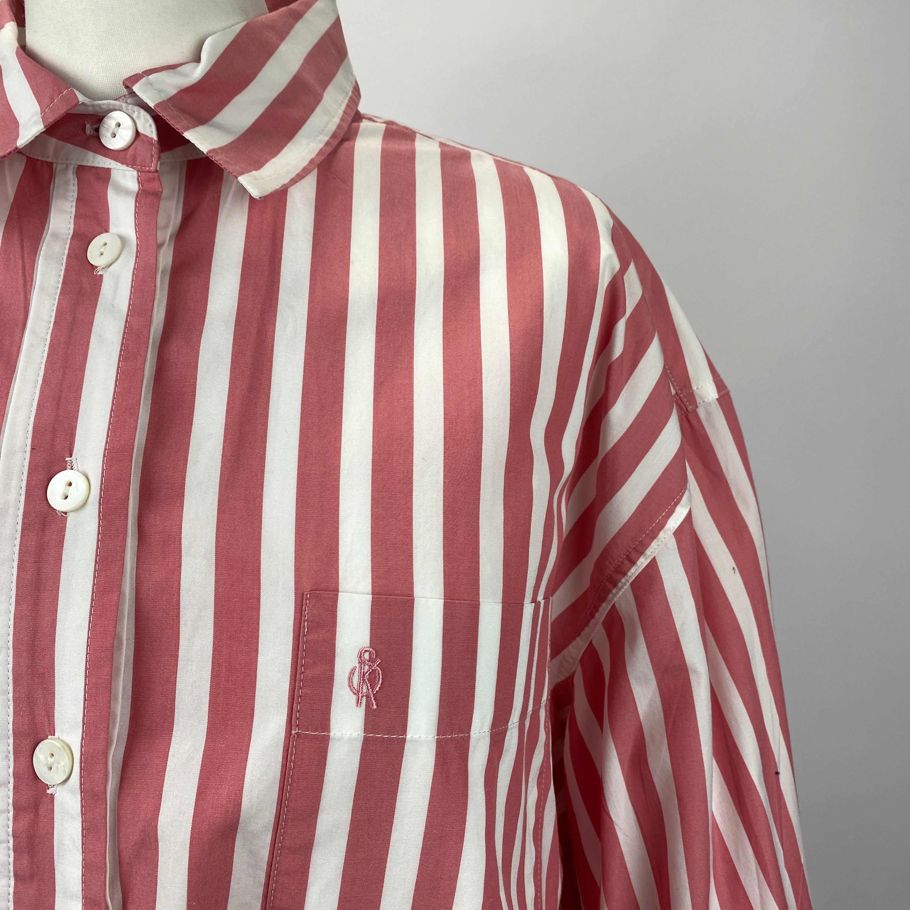Suzie Kondi New £340 Stripe Oversized Cotton Shirt M/L/XL