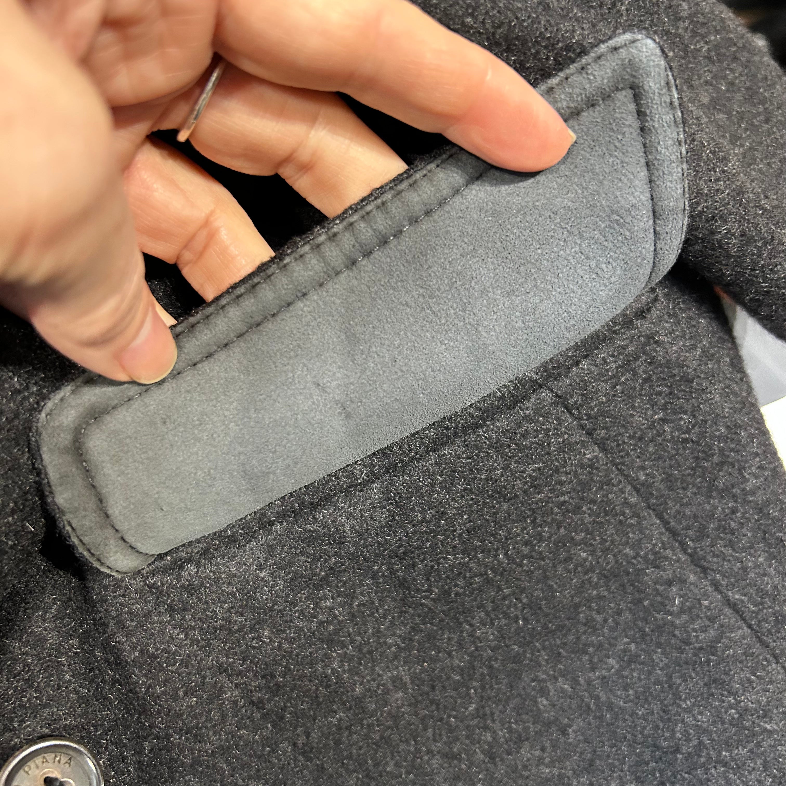 Loro Piana £3000 Charcoal Cashmere & Suede Jacket S