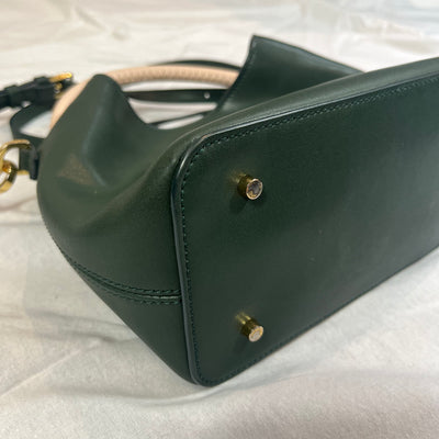 Elleme Brand New £405 Green Leather Madeleine Bag