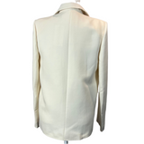 Victoria Beckham Cream Wool & Mohair Tuxedo Jacket S