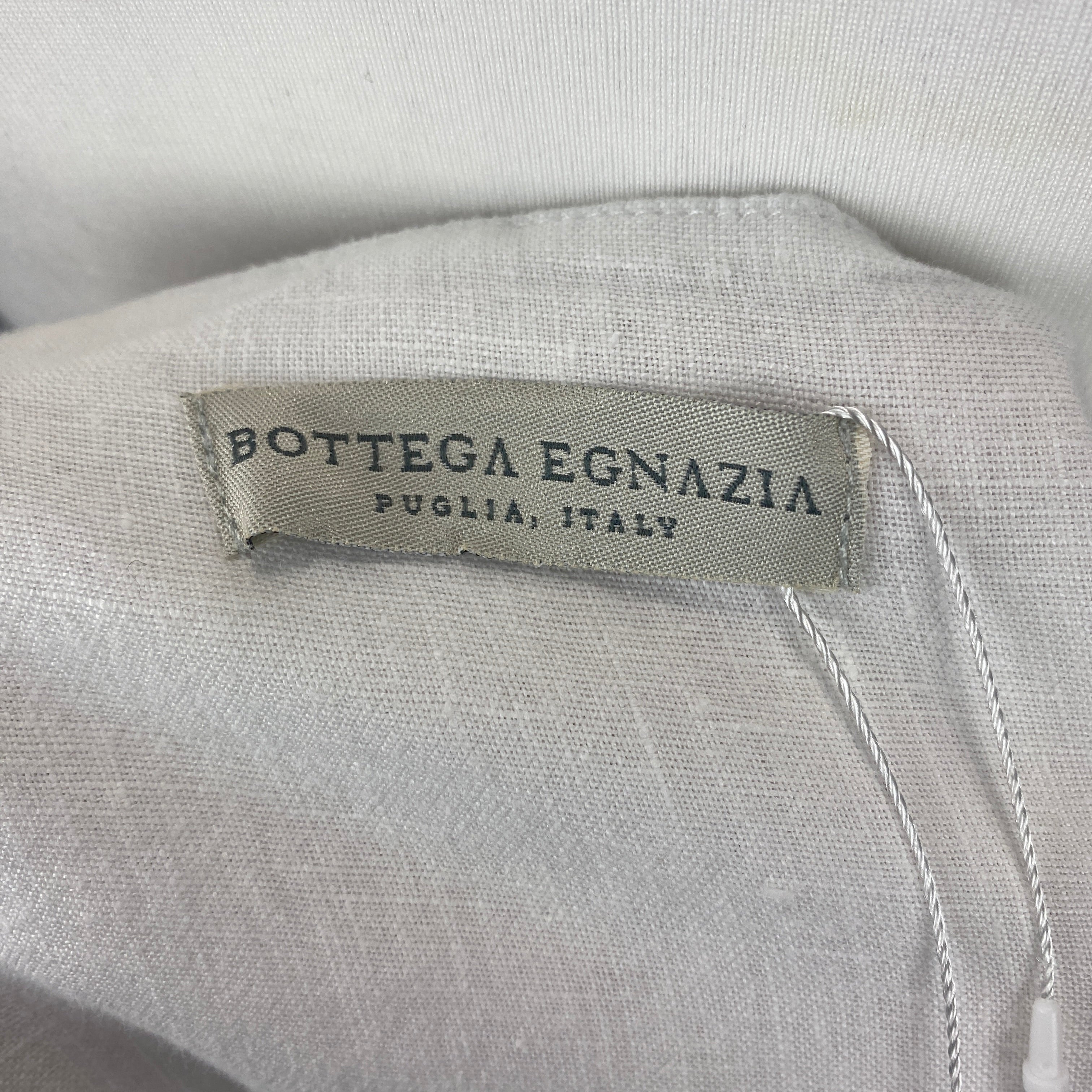 Bottega Egnazia New £420 Ecru Linen Maxi Dress S/M