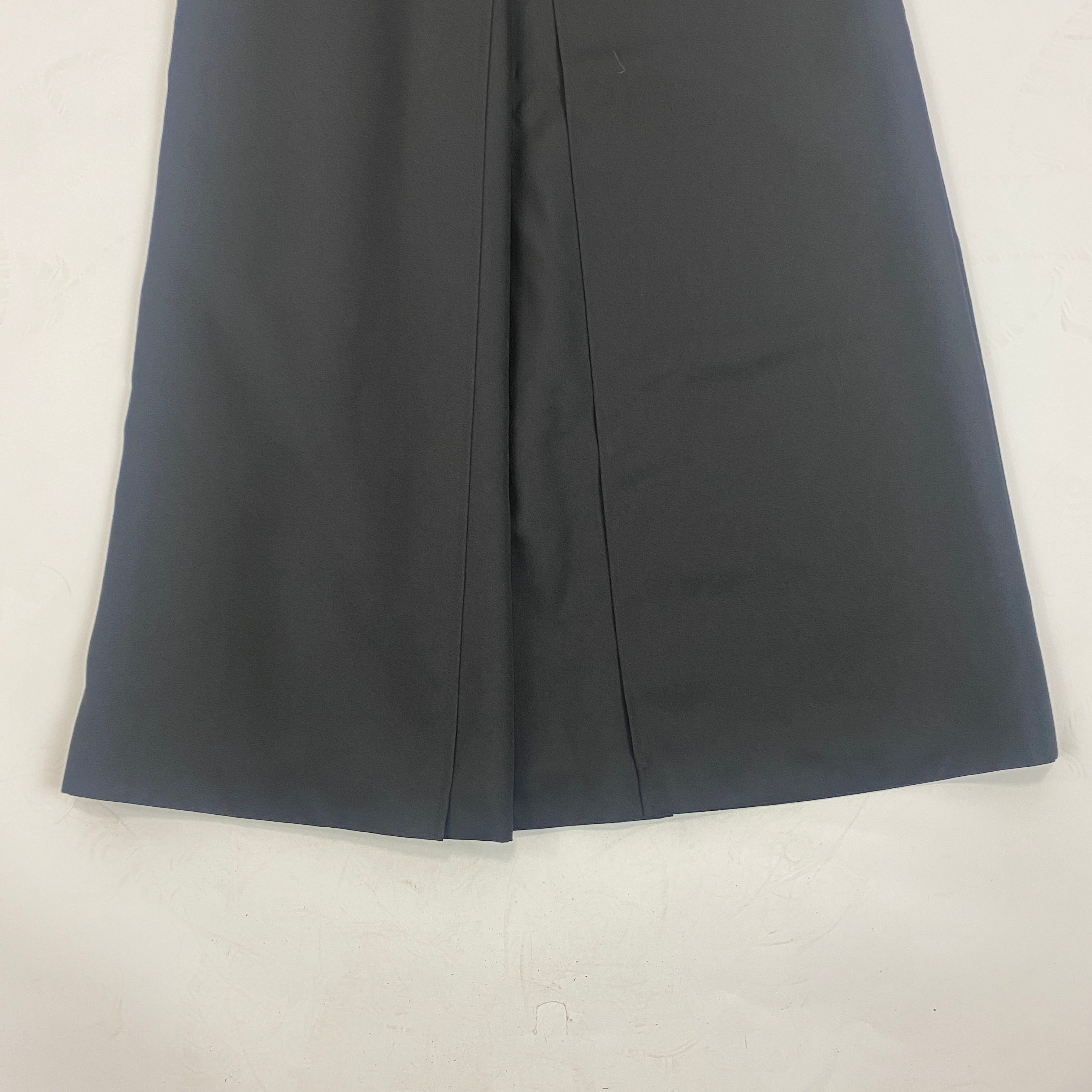 Louis Vuitton New £1600 Black Pleat Wide Leg Crop Pants L