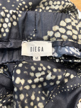 Diega Tie Dye Print A Line Silk Mix Maxi Skirt M