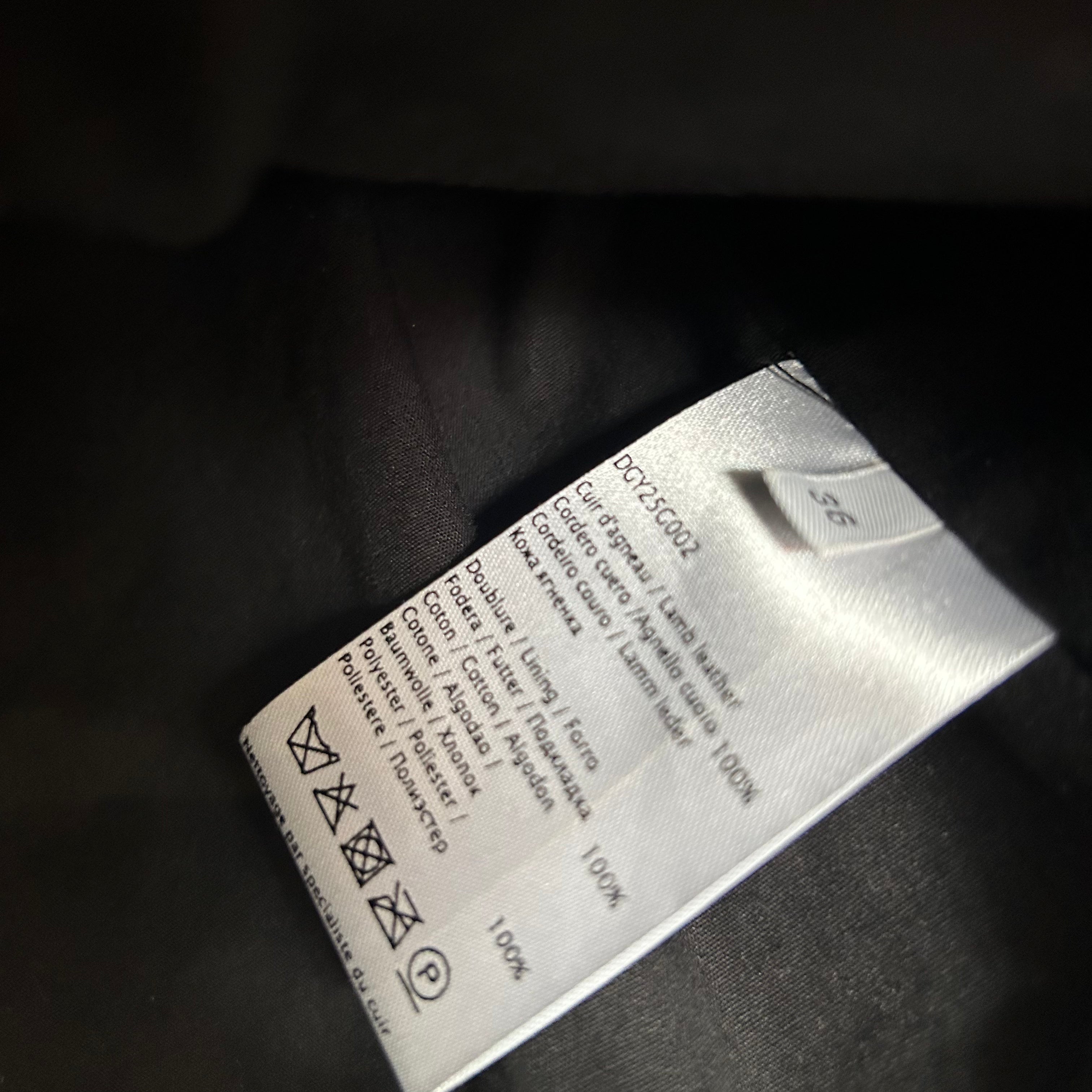 Gerard Darel £545 Black Lambs Leather Collarless Jacket XS