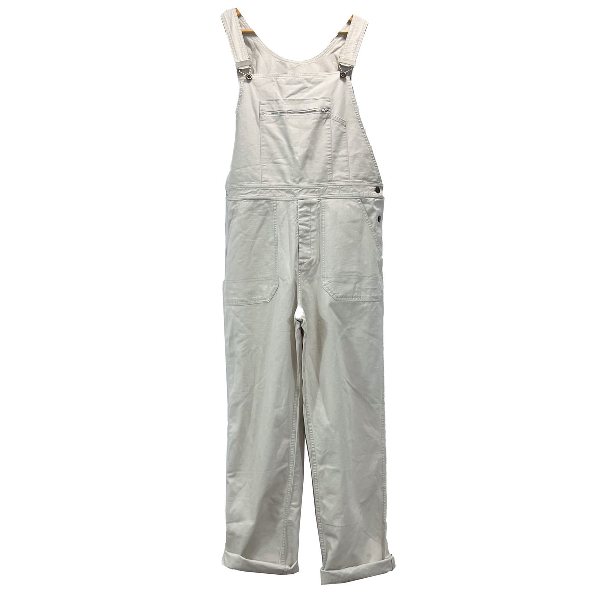 MHL Margaret Howell New Cream Canvas Dungarees S