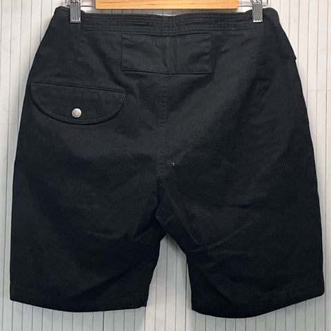 Saint Laurent_Black Drill Cotton Shorts_F36