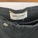 Saint Laurent Black Drill Cotton Shorts XS