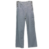 Isabel Marant Brand New Ivory & Black Striped Sailor Jeans XS