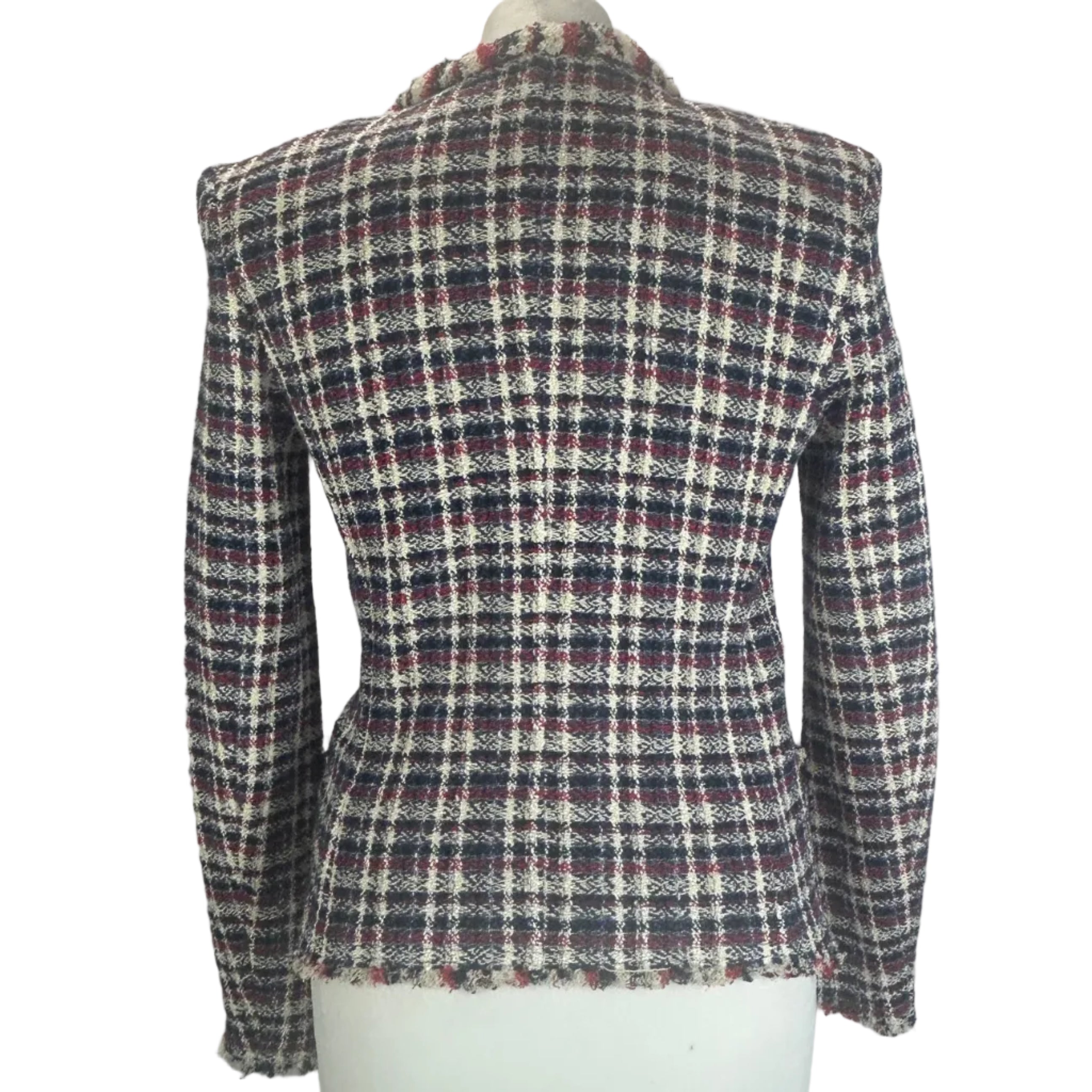 Isabel Marant Etoile New Cotton Tweed Check Jacket XXS