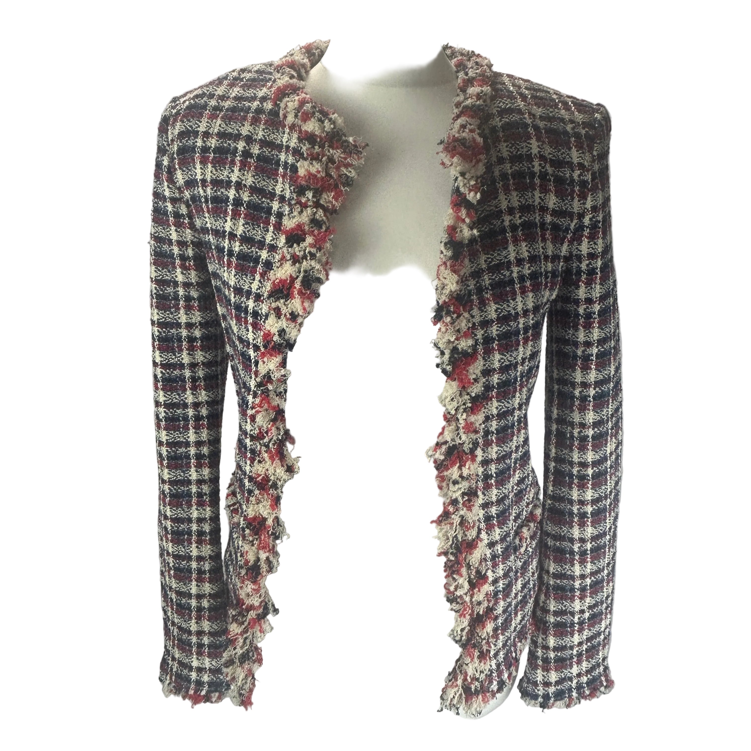 Isabel Marant Etoile New Cotton Tweed Check Jacket XXS