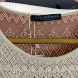 Alexander McQueen Cream & Nude Fancy Knit Skater Dress M/L